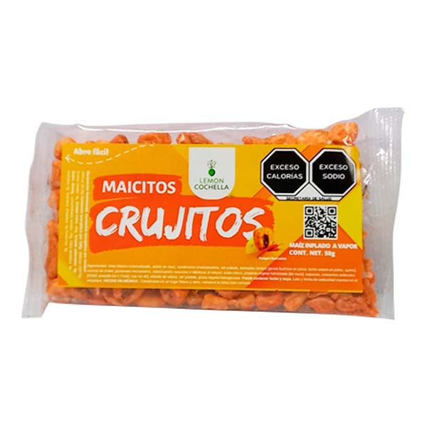 MAIZ INFLADO A VAPOR CRUJITOS 50 GRS LEMON COCHELLA