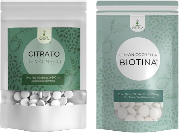 Combo - Biotina y Citrato de Magnesio LEMON COCHELLA