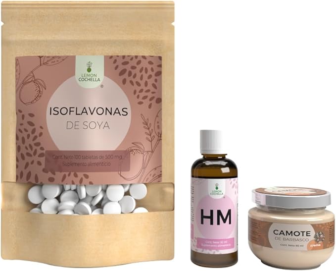 Combo - Isoflavonas, HM Extracto y Crema de Camote LEMON COCHELLA