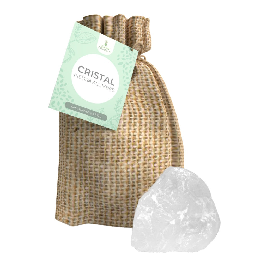 PIEDRA CRISTAL 60 A 100 GRS LEMON COCHELLA
