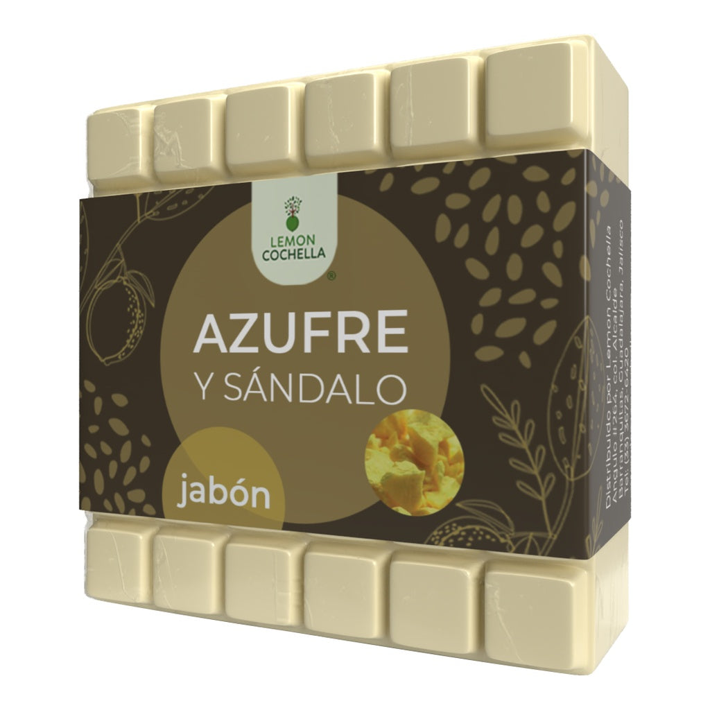 JABÓN AZUFRE Y SÁNDALO  LEMON COCHELLA