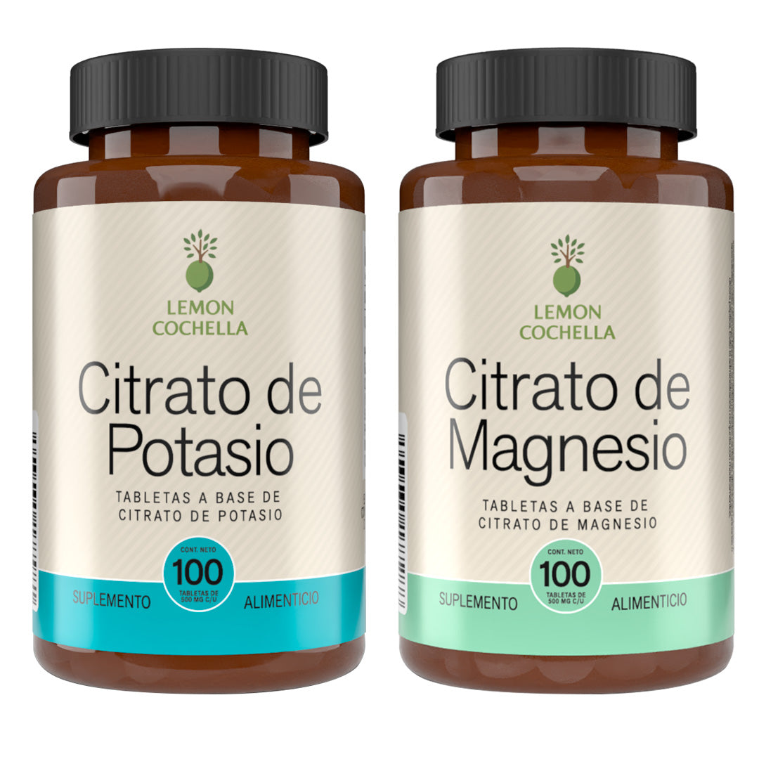 COMBO CITRATO DE MAGNESIO Y CITRATO DE POTASIO LEMON COCHELLA