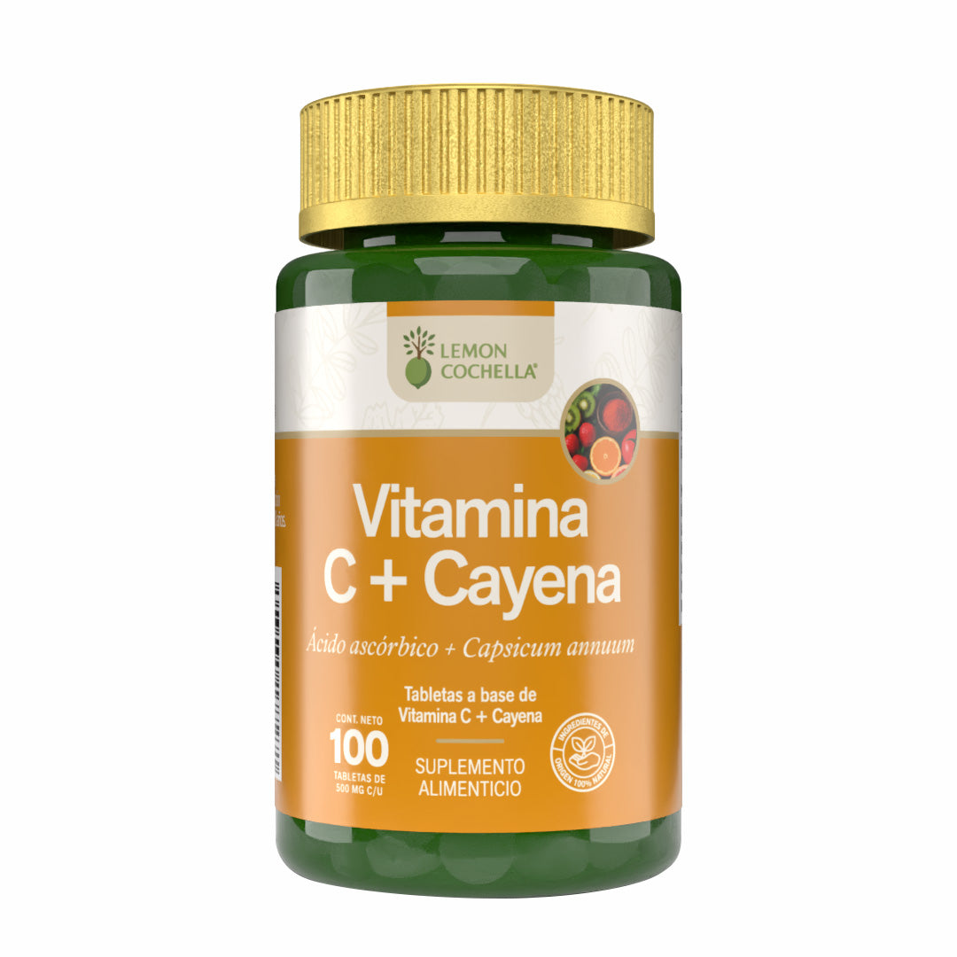 VITAMINA C + CAYENA 100 TABS LEMON COCHELLA